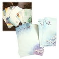 thumbnail image 1 of Stationery Paper and Envelopes Set,6PCS Stationary Set(4 stationery Papers + 2 Envelopes) 10 Different Color Ink Painting Classic Vintage Antique Design With Tape. (6 PC), 1 of 9