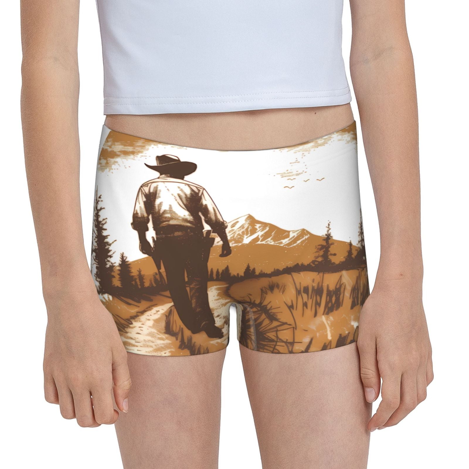 Easygdp Western Cowboy Countryside Girls Hipster Cotton Underwear