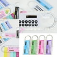 Stationery Pens Set Mini Solar Transparent Ruler Calculator With