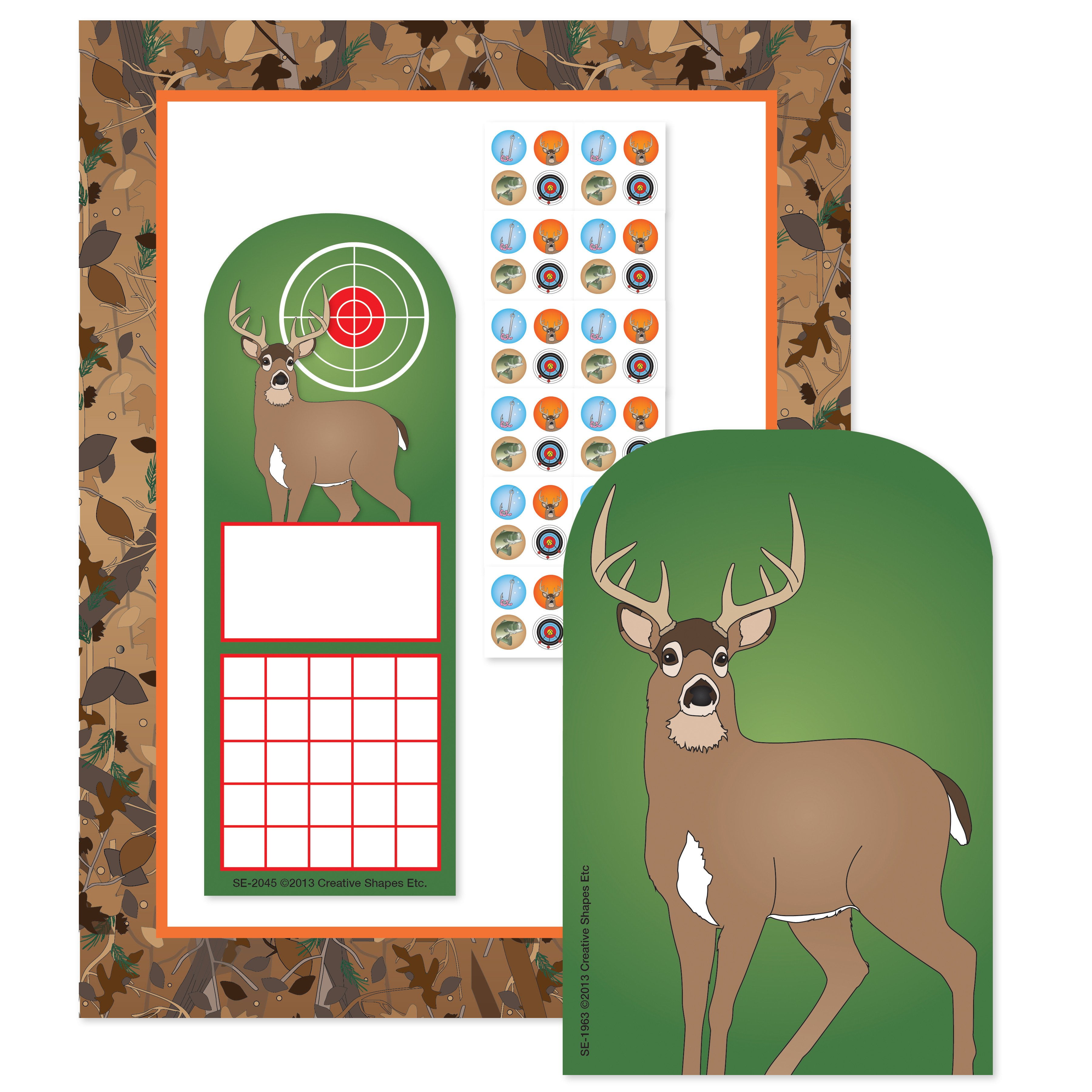 CREATIVE SHAPES ETC. Creative Shapes Stationery Set Camouflage All Occasion 4 Piece