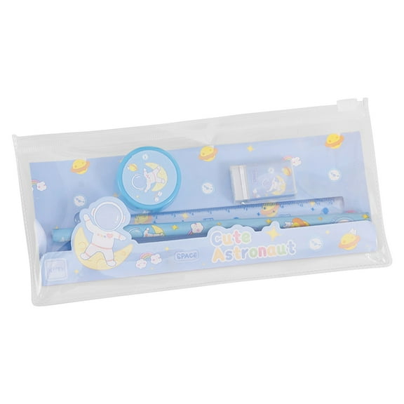 Stationery Set, Multiple Items Pens Erasers Ruler, Back to Schòòl Starter Kit -LAILLSH