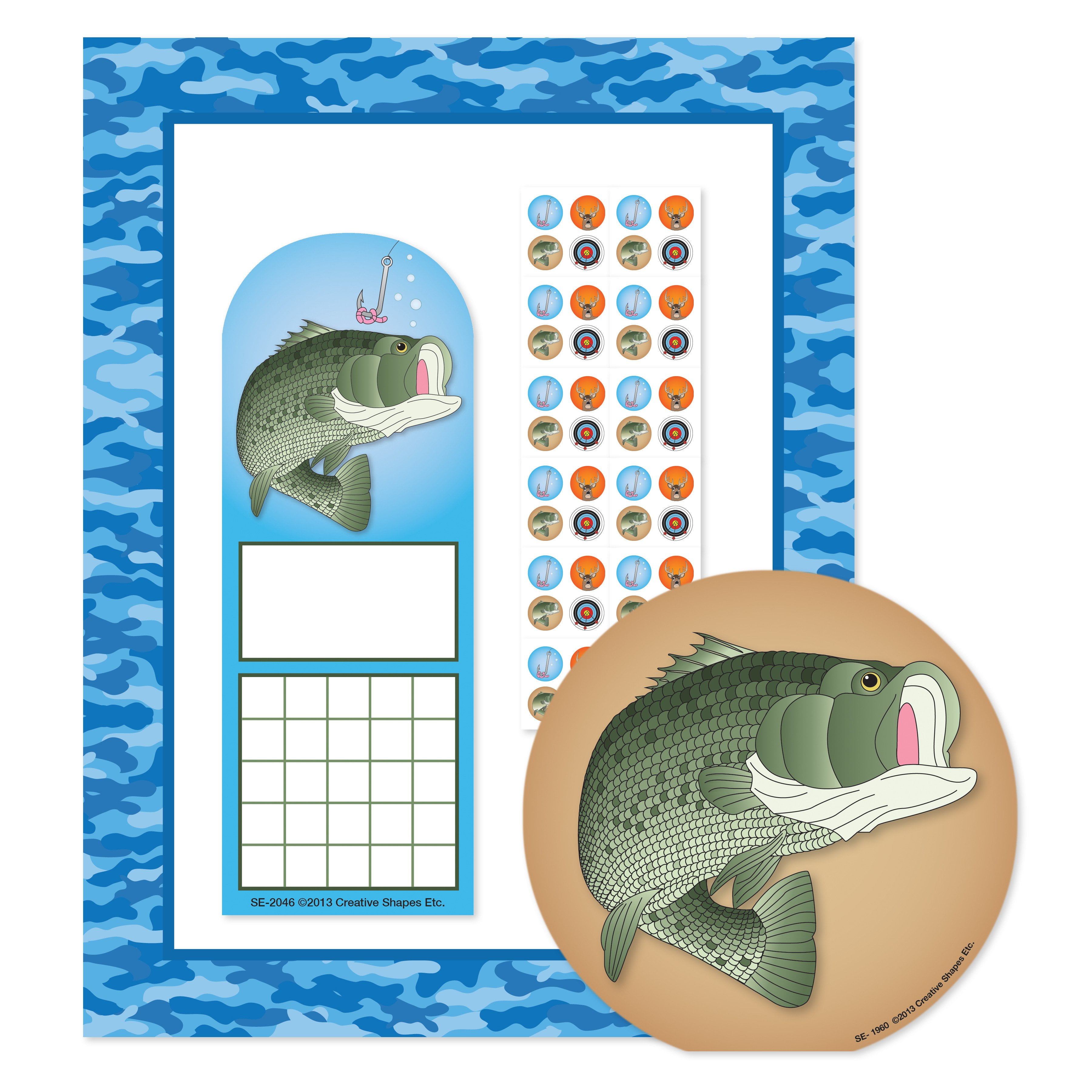 CREATIVE SHAPES Stationery Set - Water Camo