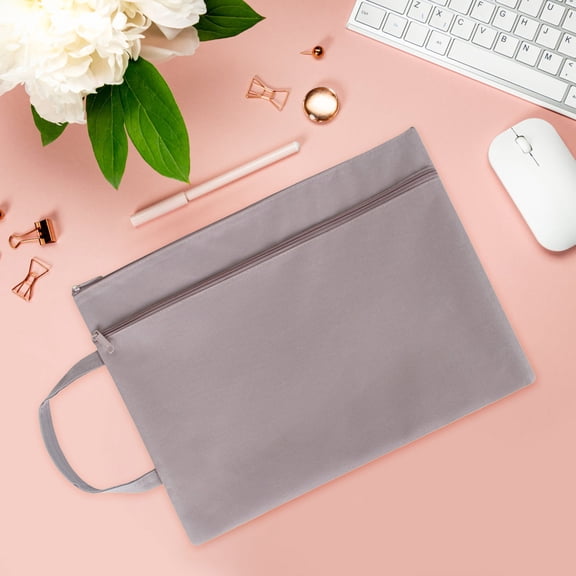 Stationery Storage Bag, Thickened Handheld File Pouch for Homework Document and Office Supply Organizer
