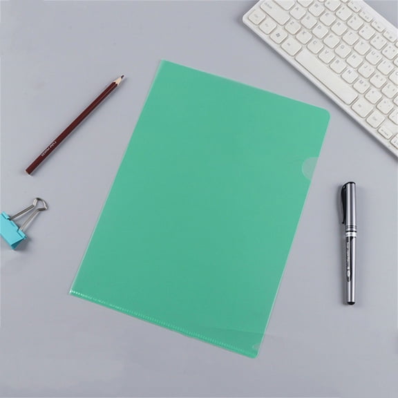 Stationery Supplies,L Type Plastic Folder Project Pockets Transparent Document Folder 1pcs For A4 PaperPlastic Paper Jacket Sleeves In Assorted Project Folders