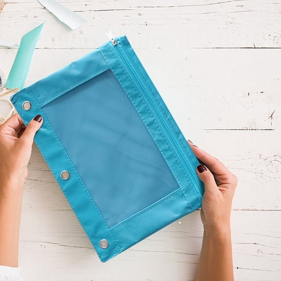 Stationery organizer bag with multiple compartments, zipper storage solution for makeup, office supplies, documents, school essentials and small items