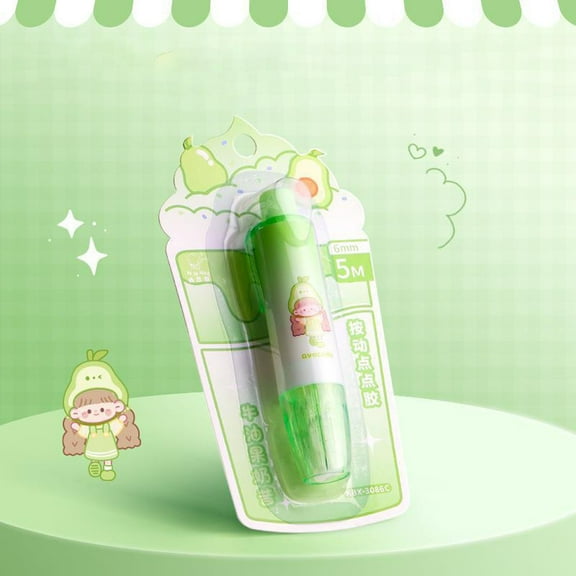 Stationery set Double Tape Roller For Crafts Scrapbook Tape Sticky Journaling Scrapbooking Glue Tape Runner Adhesive Roller For Home School Use