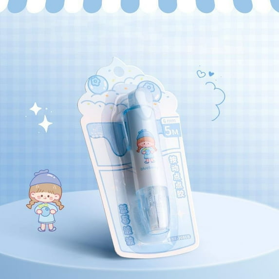 Stationery set Double Tape Roller For Crafts Scrapbook Tape Sticky Journaling Scrapbooking Glue Tape Runner Adhesive Roller For Home School Use