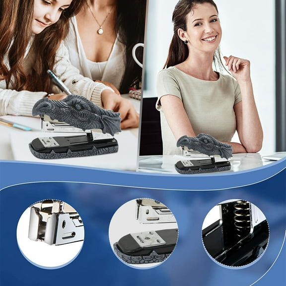 Stationery set Statue Presen Head Decoration Home Stone Dragon Resin Artificial Stapler Stapler Office & Stationery