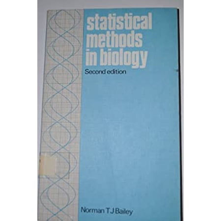 Pre-Owned Statistical Methods in Biology 9780470270066 /
