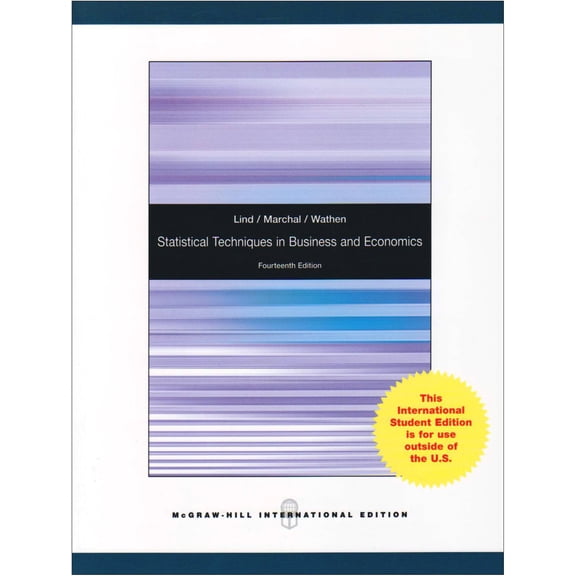 Statistical Techniques In Business And Economics - Lind