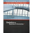 thumbnail image 1 of Pre-Owned Statistics for Business & Economics, Revised (with Xlstat Education Edition Printed Access Card) (Hardcover) by David R Anderson, Dennis J Sweeney, Thomas A Williams, 1 of 1