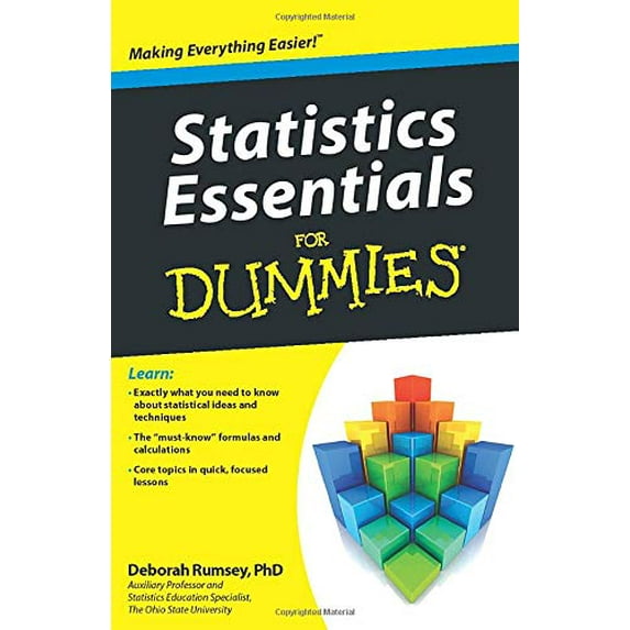 Pre-Owned Statistics Essentials for Dummies (Paperback) 0470618396 9780470618394