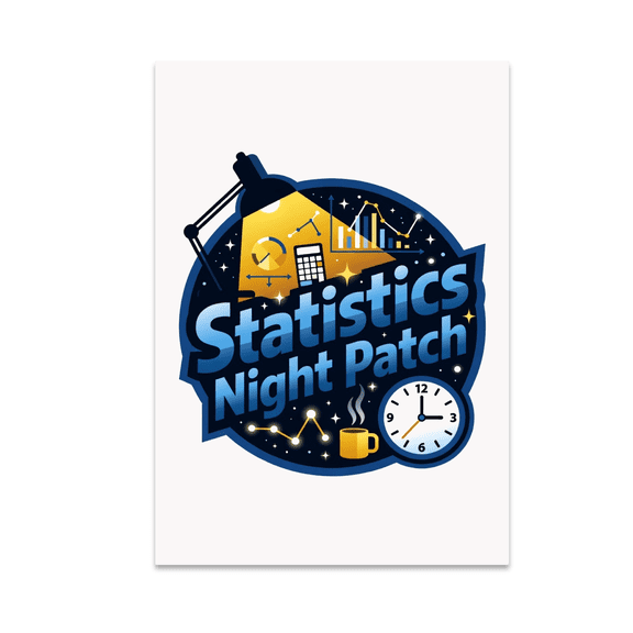 Statistics Night Patch Wall Decor - Statistics Nerd - 13x19 Poster Print
