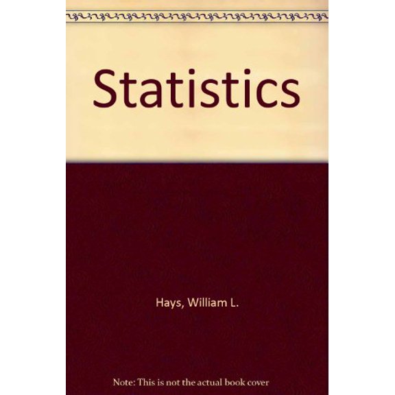Pre-Owned Statistics (4th Edition) (Hardcover) 0030024641 9780030024641