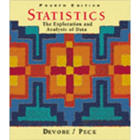 Pre-Owned Statistics: The Exploration and Analysis of Data (Hardcover 9780534358679) by Jay L DeVore, Roxy L Peck
