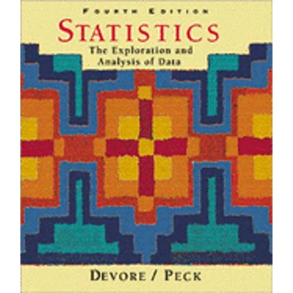 Pre-Owned Statistics: The Exploration and Analysis of Data (Hardcover 9780534358679) by Jay L DeVore, Roxy L Peck