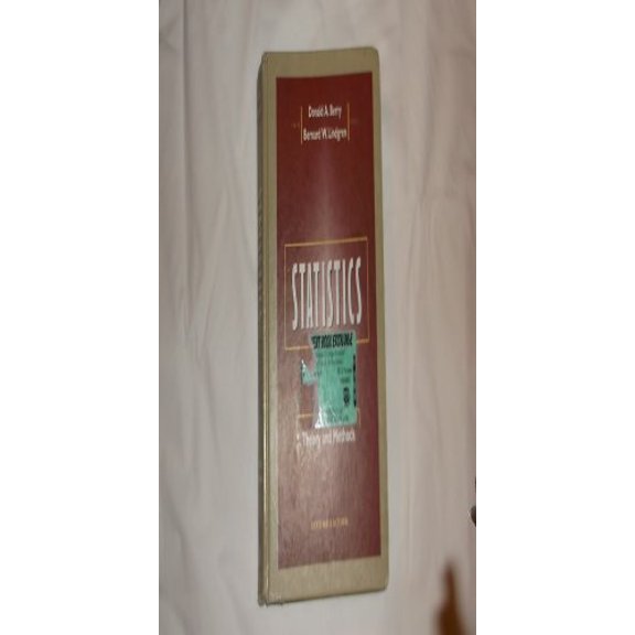 Pre-Owned Statistics: Theory and Methods (Hardcover) 0534504795 9780534504793