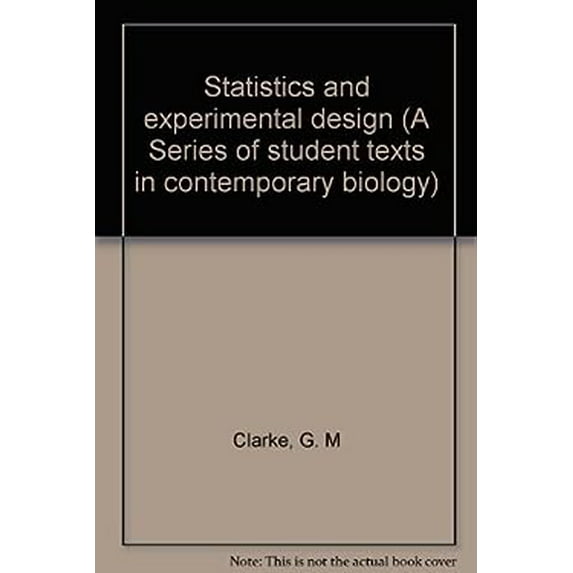 Pre-Owned Statistics and Experimental Design (Hardcover) 9780444196774