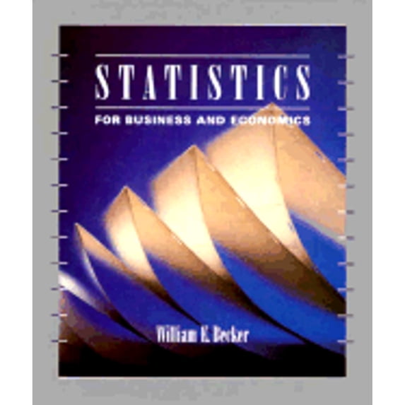 Pre-Owned Statistics for Business and Economics (Hardcover 9780538840330) by William E Becker