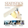 thumbnail image 1 of Pre-Owned Statistics for Business and Economics [With CDROM] (Hardcover) 0130466417 9780130466419, 1 of 1