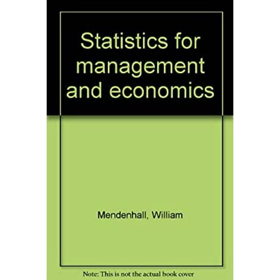 Pre-Owned Statistics for management and economics (Hardcover) 0878720057 9780878720057