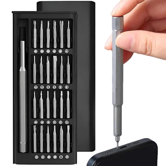 Statisticsing 24 in 1 Screwdriver Set,Hardpointing 24 in 1 Screwdriver Set,Detachable Handle and Compact Case for Electronics, Watches, DIY, and Home Repairs
