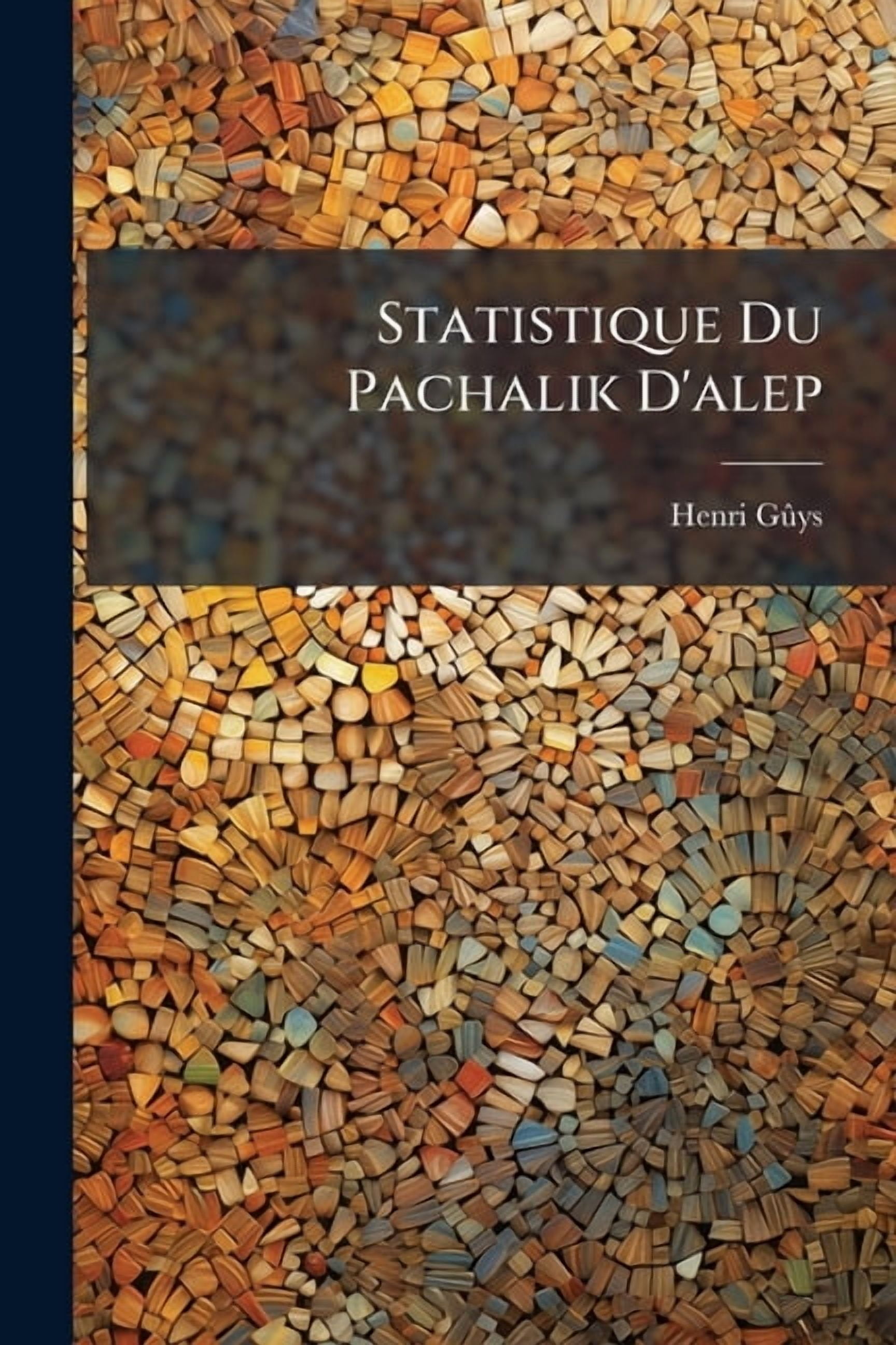 Statistique Du Pachalik D'alep, (Paperback)