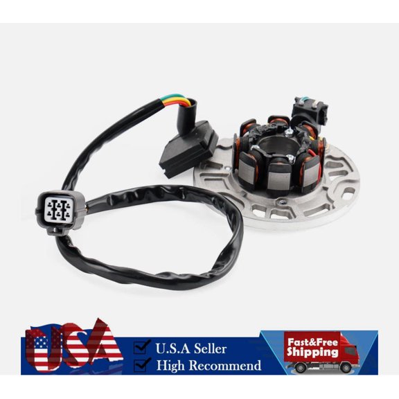 Stator Coil Engine Ignition Stator Coil Assembly for Kawasaki KX250 2005-2008 Replaces 21003-0050, 21003-0018