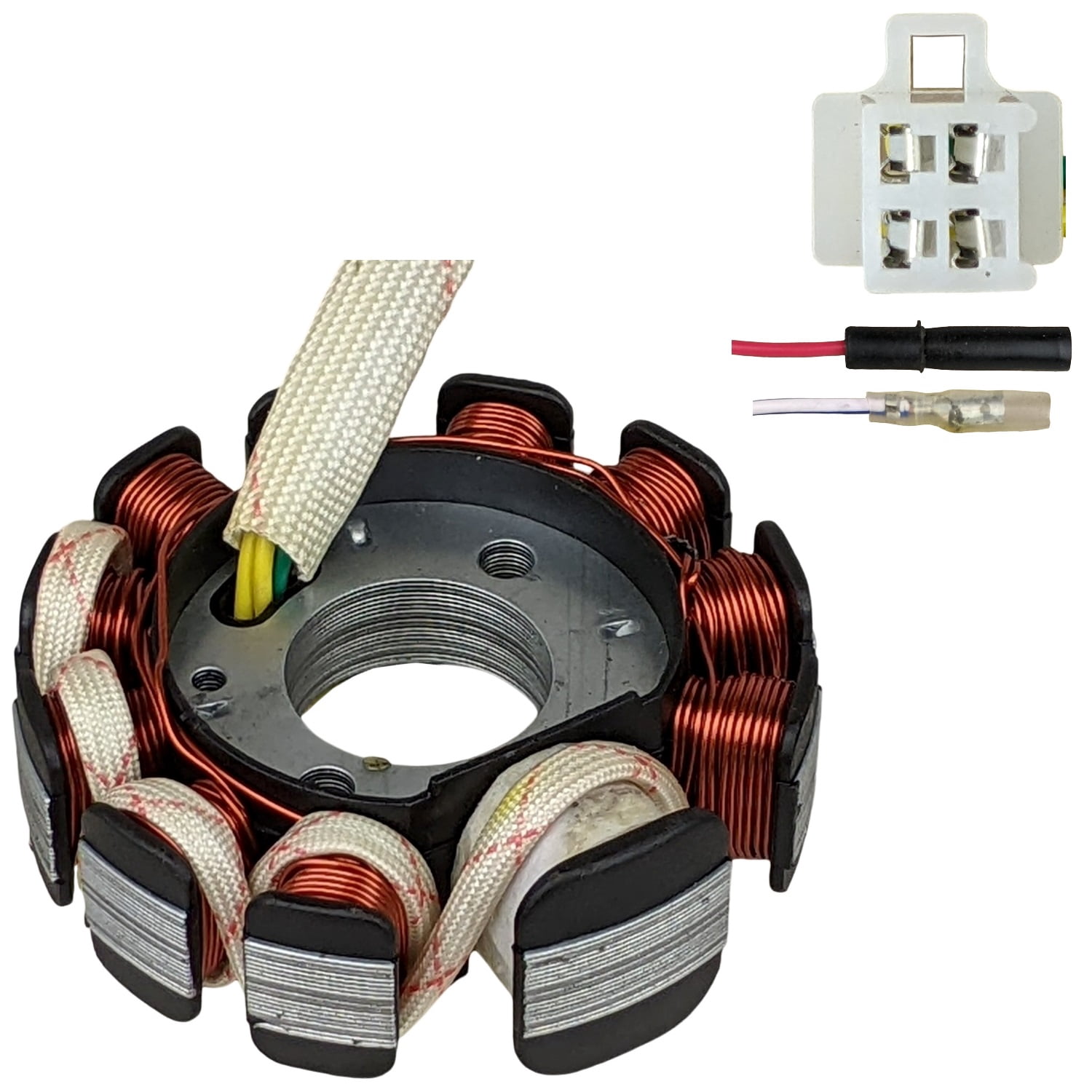 Stator Magnéto 6 Bobines Pour Scooter 50-150cc 4 Temps GY6 - Neuf - Compatible Universel