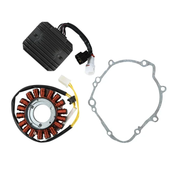 Stator & Regulator Rectifier Combo for 2006-2025 GSX-R600 Motorcycles - Complete Charging System Kit with Gasket