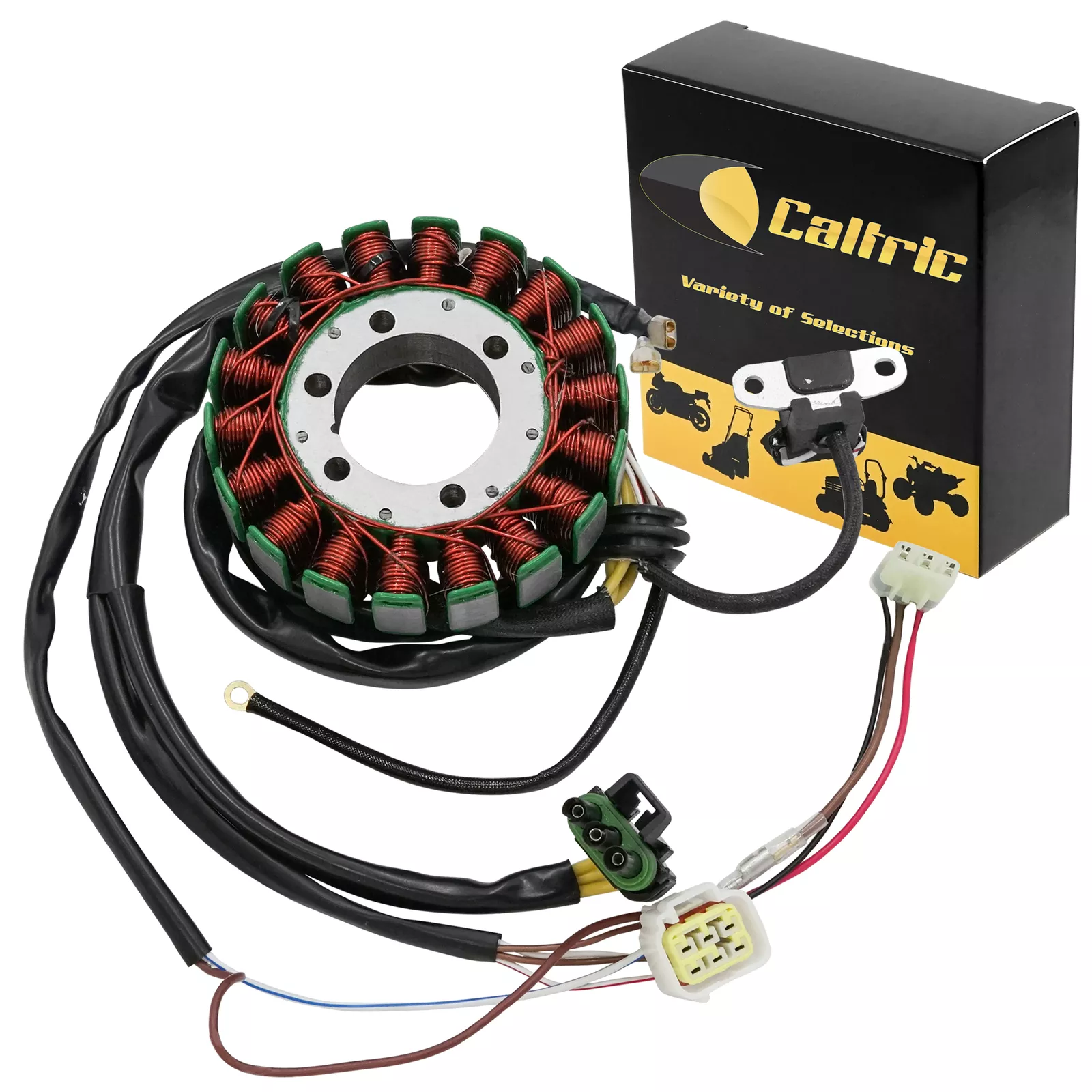 CDI Ignition Coil & Spark Plug Kit For Polaris Sportsman 400 HO, Range 500, Hawkeye 2004-2014 - Replaces 3089238, 3089239