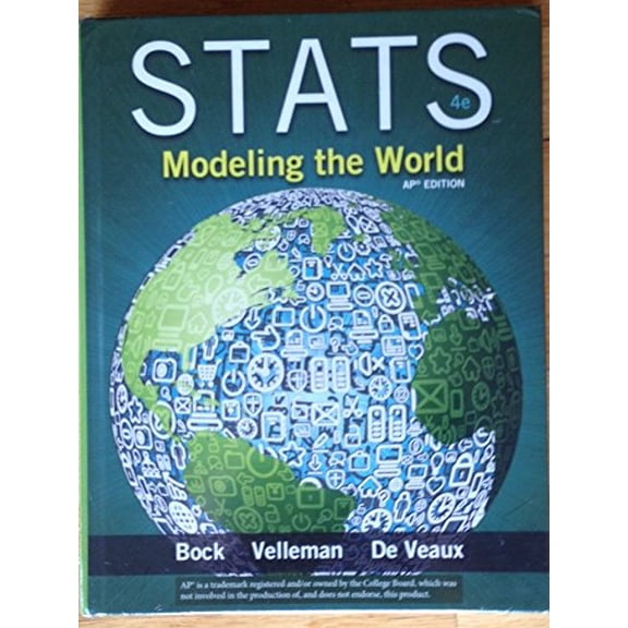 Pre-Owned Stats Modeling the World with Math XL for School Student Access AP Edition Paperback Velleman Bock