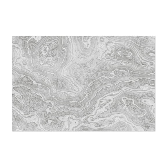 Statuario White Marble Texture - Digital Art Abstract Pattern Geometric Black and White Surrealism Minimalist Modern Art Unframed Wall Art Print 32 x 48 inches