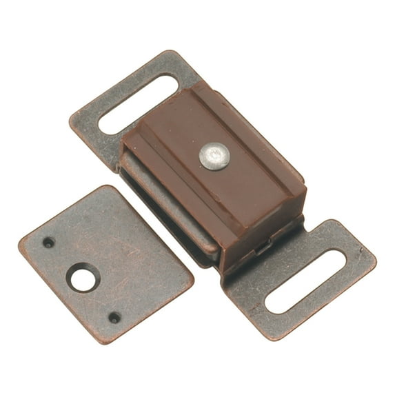Hickory Hardware 1-7/8 Inch Magnetic Catch - Statuary Bronze P649-STB