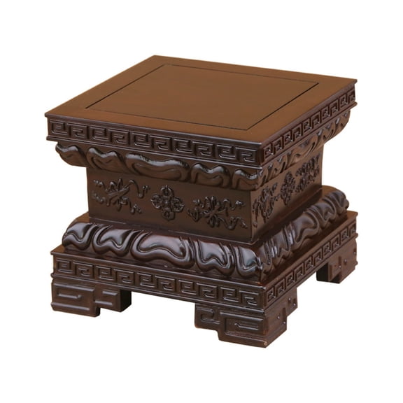 Statue Base Plant Stand Vase Display Stand Furniture Stand Potted Plants Rack Indoor Solid Wood Vase Base Teapot Buddha Statue Ornaments Base Bracket Vase Display Stands