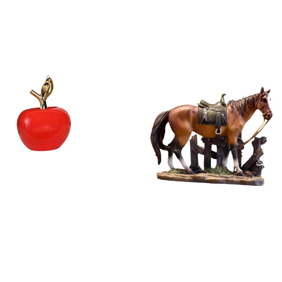 Statue Ceramic Figurine Horse Ornament Creative Design for Home Office Cafe Art Collection Animal Lovers