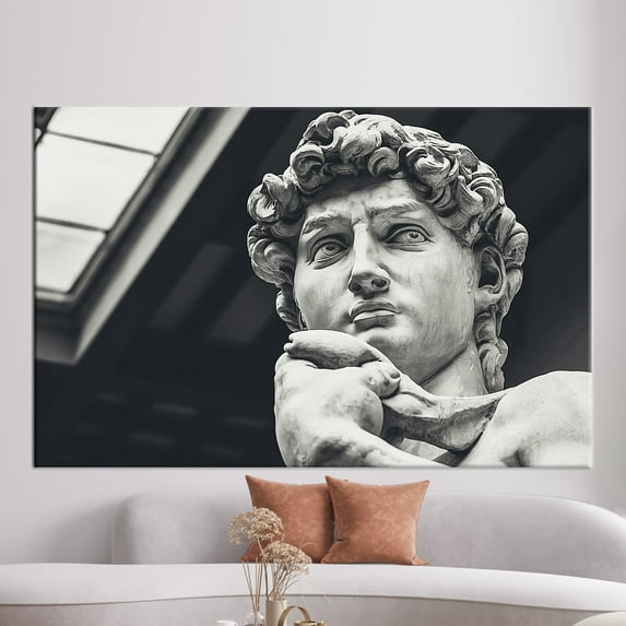 Statue of David Canvas Poster, Canvas Print, Canvas Gift, Large Canvas, David Sculpture Canvas, David Canvas Art, Michelangelo Canvas Print, Canvas Wall Decor - Rolled Canvas