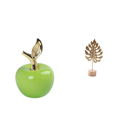 Statue Figurine Leaf Sculpture Modern Ceramic Material Artistic Centerpiece for Living Room Office