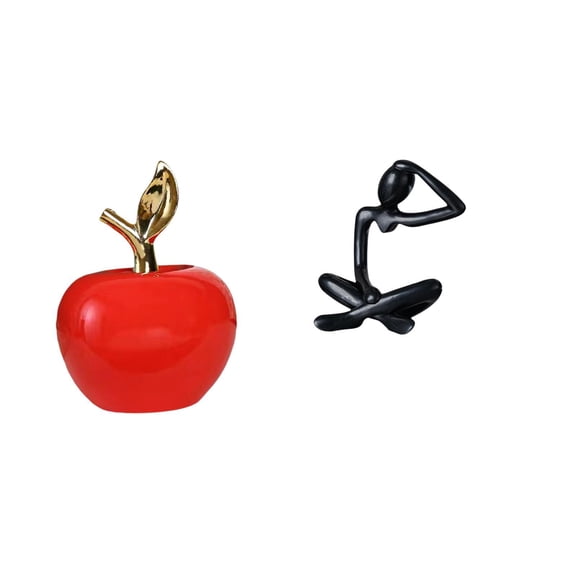 Statue Figurine Sculpture Ceramic Material Modern Abstract Art Decor for Living Room Study Office