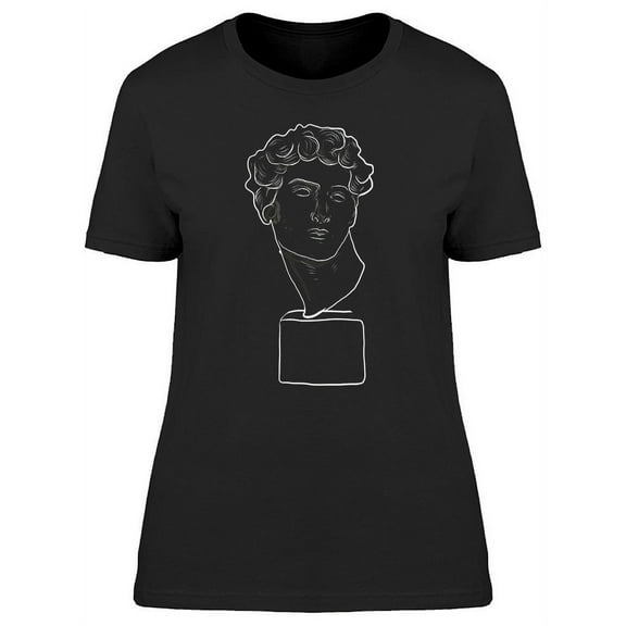 Statue Head Of David T-Shirt Women -Image by Shutterstock, Female Medium