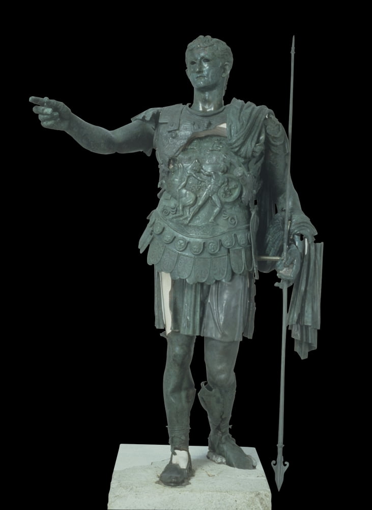 Statue Of Germanicus Canvas Art - (18 x 24)