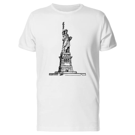 Statue Of Liberty Amazing Sketch Tee Men's -Image by Shutterstock