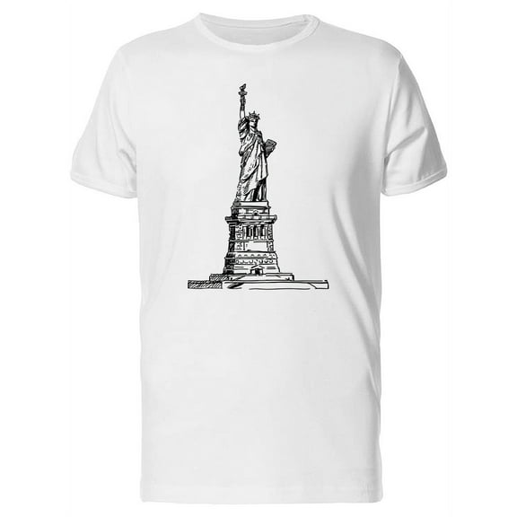 Statue Of Liberty Amazing Sketch T-Shirt Men -Image by Shutterstock, Male XX-Large