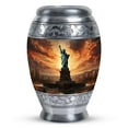 thumbnail image 1 of Statue Of Liberty Apocalyptic Setting - Urns For Human Ashes - Large Urns For Human Ashes - Cremation Memorial - Adult Urns For Human Ashes Men - Cremation Urns For Human Ashes (Size -3inch,1Pcs), 1 of 5