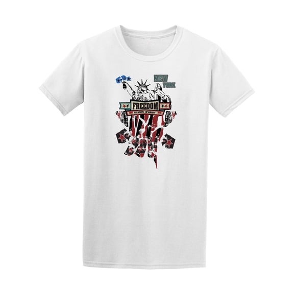 Statue Of Liberty Free New York Tee Men's -Image by Shutterstock