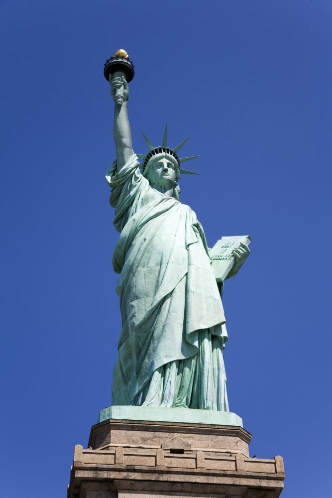 Statue Of Liberty Lower Manhattan New York City New York Usa Canvas Art - Richard Cummins Design Pics (12 x 19)
