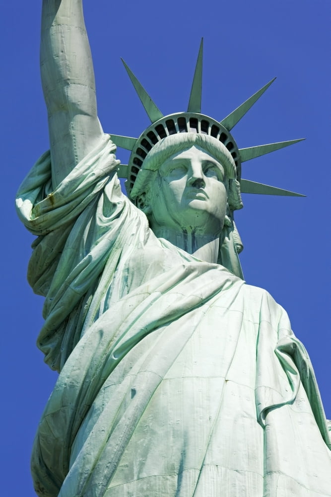 Statue Of Liberty Lower Manhattan New York City New York Usa Canvas Art - Richard Cummins Design Pics (24 x 38)