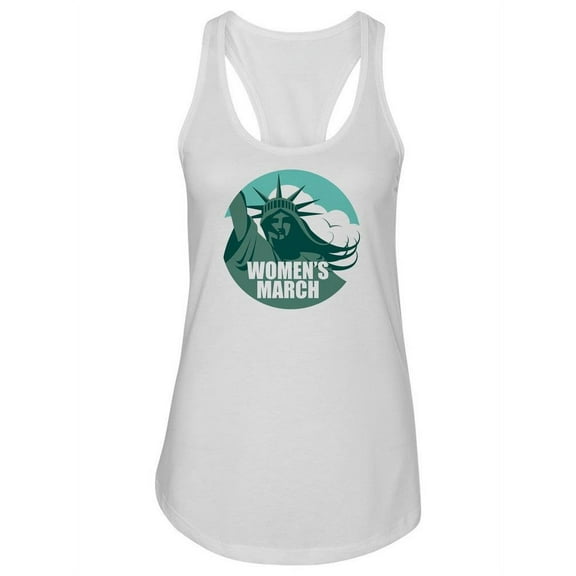 Statue Of Liberty March Design. Tank Women -Image by Shutterstock, Female Small
