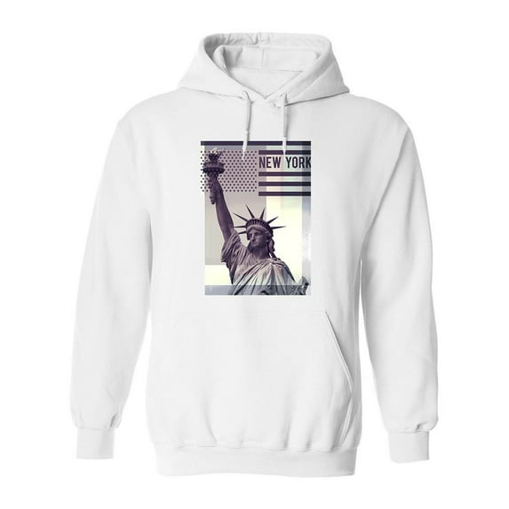 Statue Of Liberty, New York Hoodie Men -Image by Shutterstock, Male Large