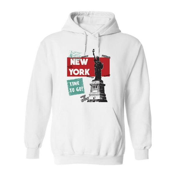 Statue Of Liberty, New York Hoodie Men -Image by Shutterstock, Male XX-Large